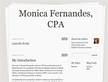 Tablet Screenshot of monicafernandes.com